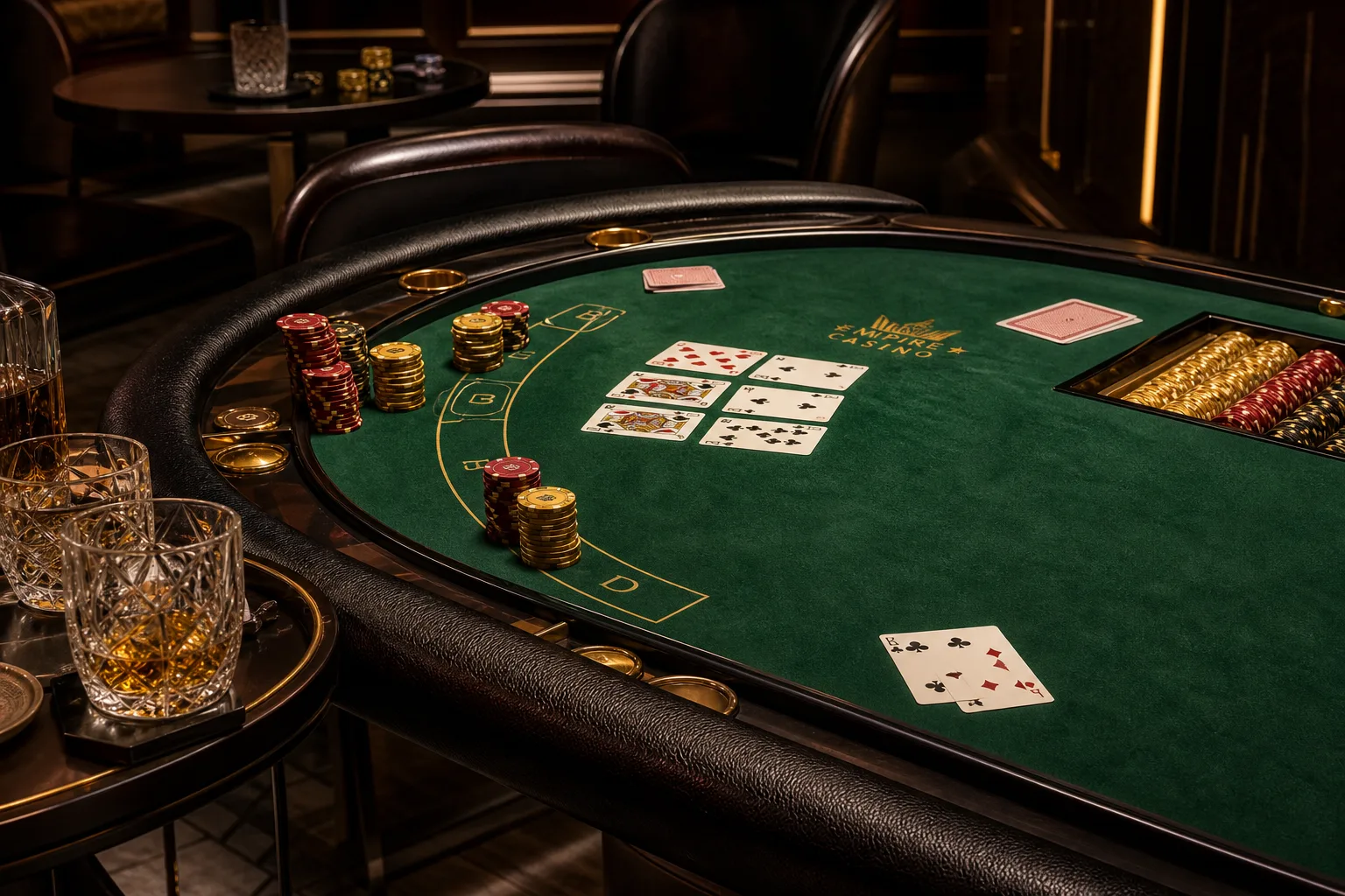 Royal Lounge — póker és blackjack asztalok